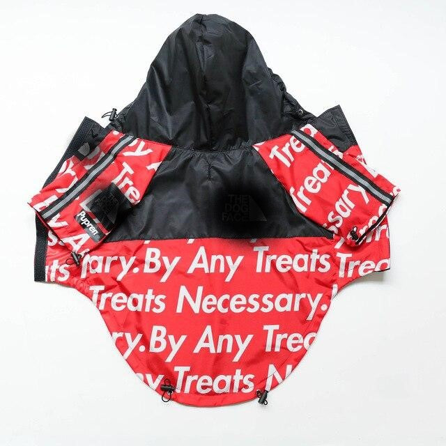 Furr Baby Gifts Dog Face Windproof Waterproof Reflective Pet Cat Dog Jacket