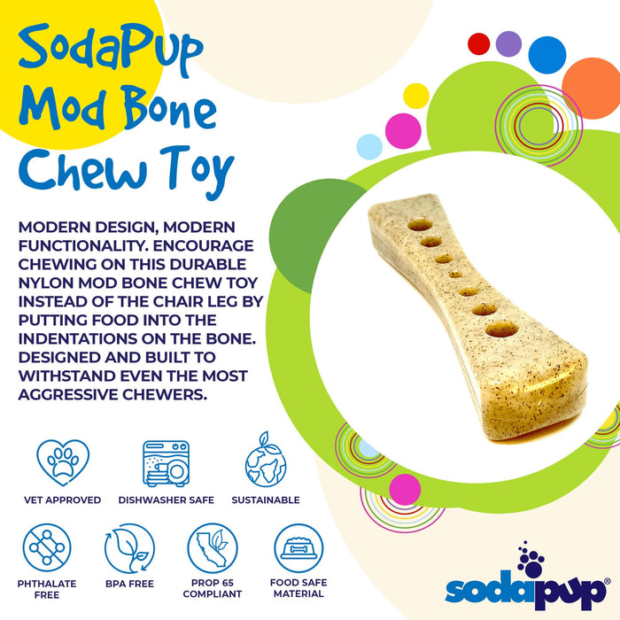 SodaPup MOD Bone eChew Ultra Durable Nylon Dog Chew Toy