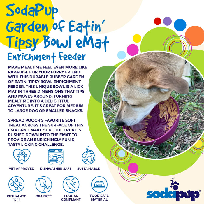 SodaPup Garden of Eatin' Tipsy Bowl