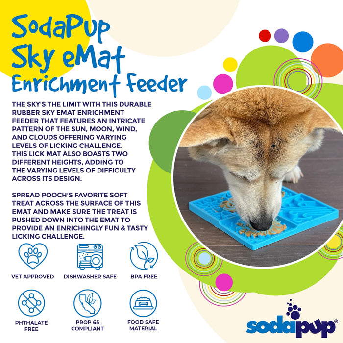 SodaPup Sky Design eMat Enrichment Lick Mat