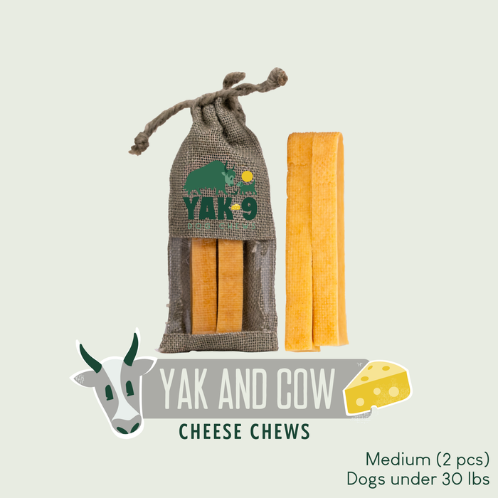 Yak9 Chews Yak and Cow Cheese Chews for Dogs