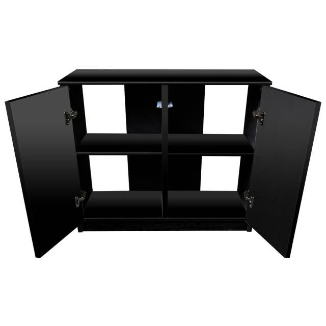 Aquatop Forza Premier 2-Door Cabinet for Rimmed Tanks Black 36.5in X 18.5in X 31.5in
