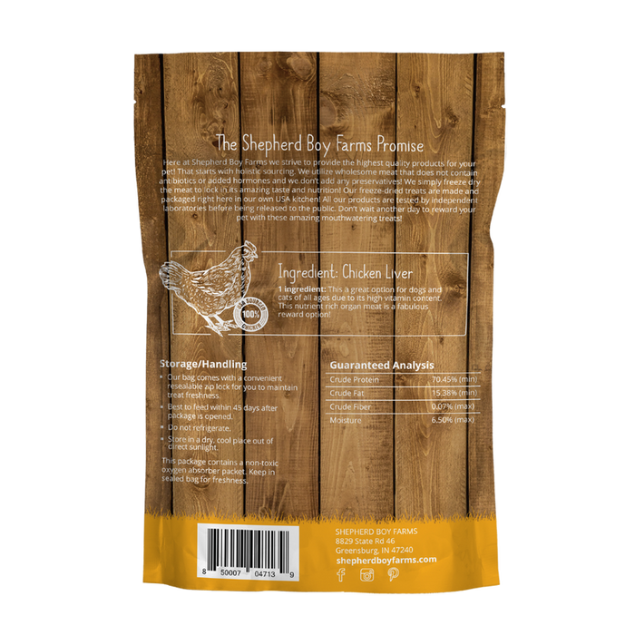 Shepherd Boy Farms Freeze-Dried Chicken Liver 3oz - 1 - Image 4