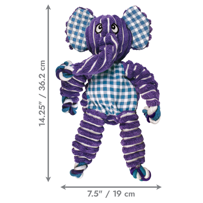KONG Floppy Knots Elephant Dog Toy Purple MD/LG - 1 - Image 5