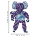 KONG Floppy Knots Elephant Dog Toy Purple MD/LG - 1 - Image 5