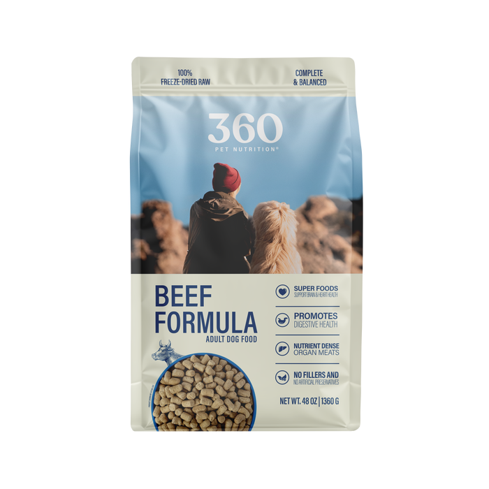 360 Pet Nutrition Beef Formula Adult Dog Food 5oz