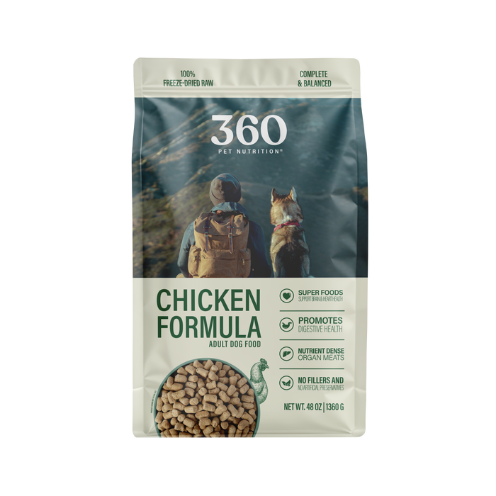 360 Pet Nutrition Chicken Freeze Dried Raw Formula 5oz