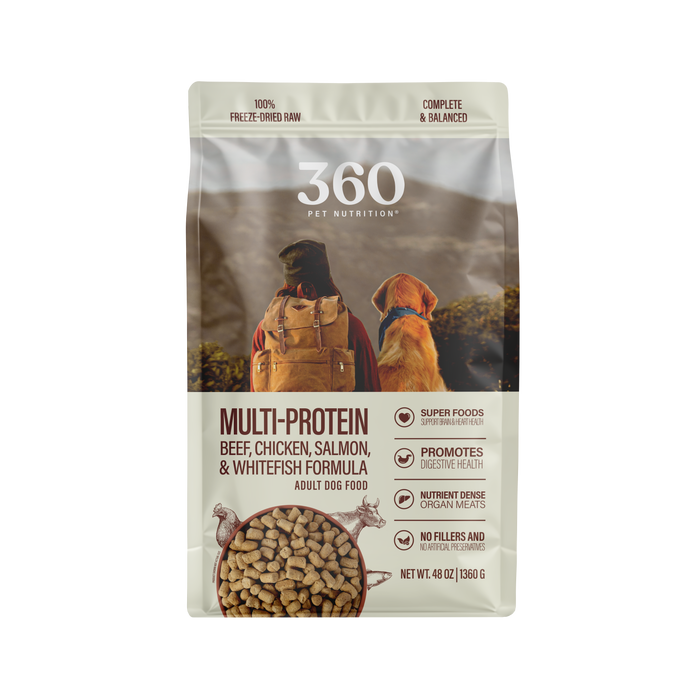 360 Pet Nutrition Multi-Protein Adult Freeze-Dried Raw Formula 5oz