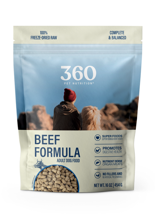 360 Pet Nutrition Beef Formula Adult Dog Food 5oz