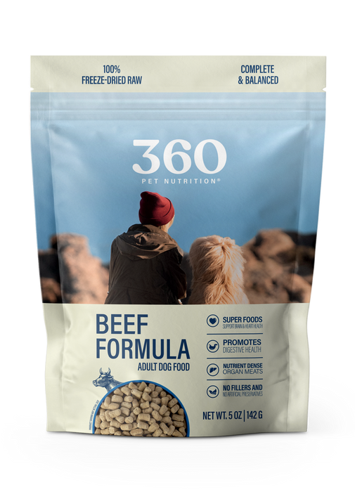 360 Pet Nutrition Beef Formula Adult Dog Food 5oz