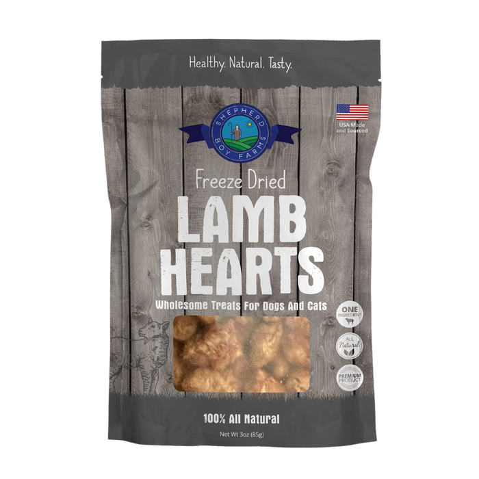 Shepherd Boy Farms Freeze-Dried Lamb Hearts 3oz - Image 4