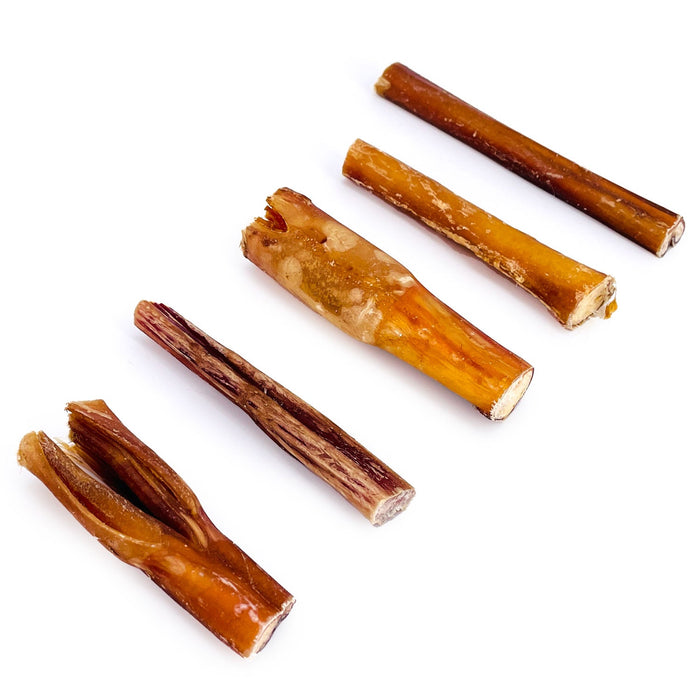 Value Pet Supplies ValueBull Bully Sticks for Dogs, Medium 4-6 Inch, Varied Shapes, 50 Count
