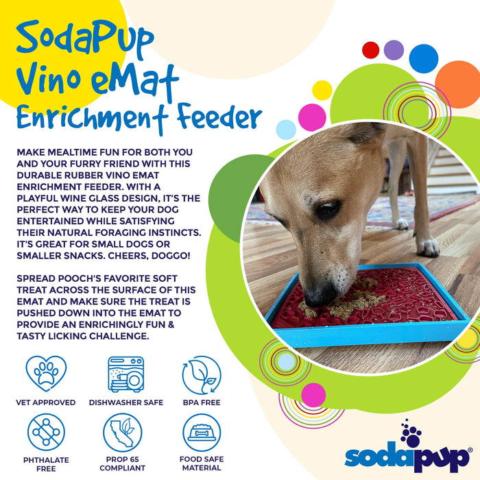 SodaPup Vino Design eMat Enrichment Lick Mat