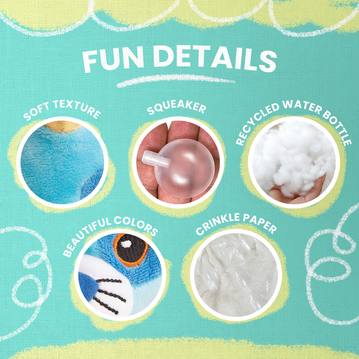 SnugArooz Kit the Caticorn Plush Dog Toy