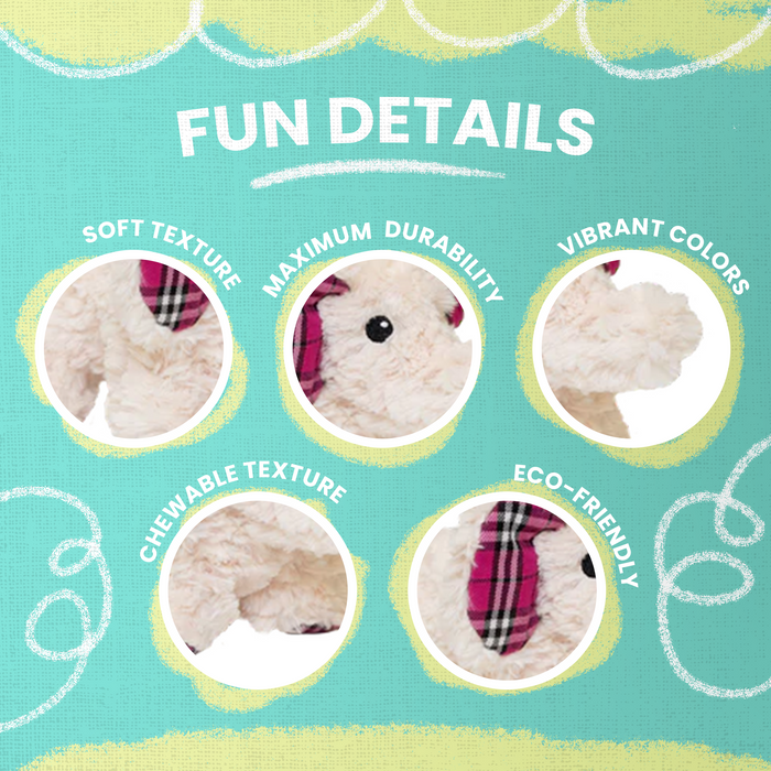 SnugArooz Ella the Elephant Plush Dog Toy
