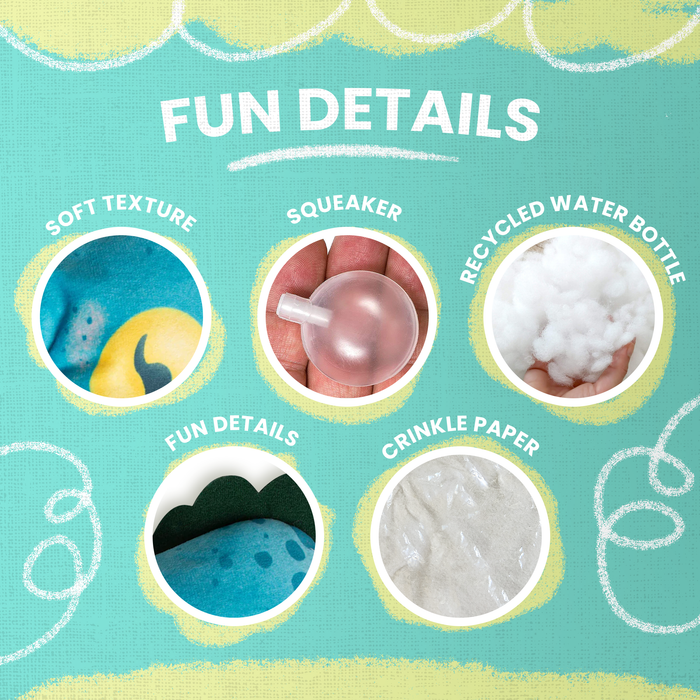 SnugArooz Tea-Rex Plush Dog Toy