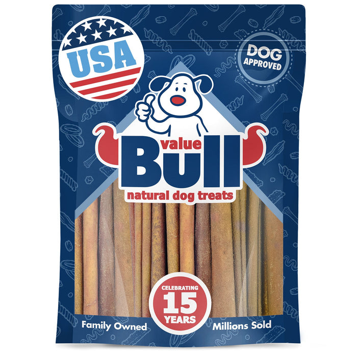 Value Pet Supplies ValueBull USA Collagen Sticks for Dogs, 4-6 Inch Varied Chews, Natural Long-Lasting Dog Treats - 1 lb