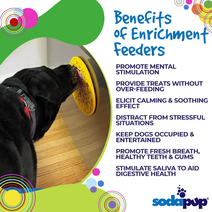 SodaPup Duckies Design eMat Enrichment Lick Mat With Suction Cups