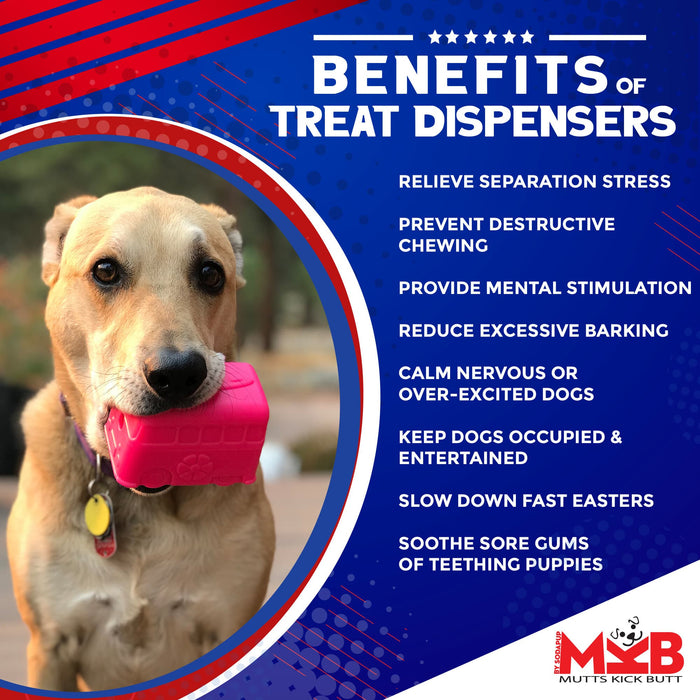 Mutts Kick Butt Surf's Up! Retro Van  Durable Chew Toy & Treat Dispenser