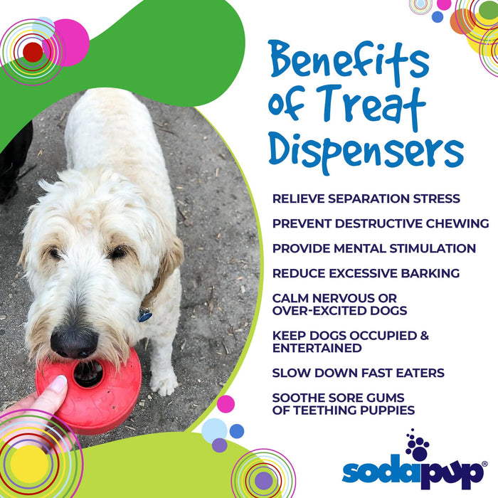SodaPup Life Ring eDispener Durable Rubber Chew Toy & Treat Dispenser