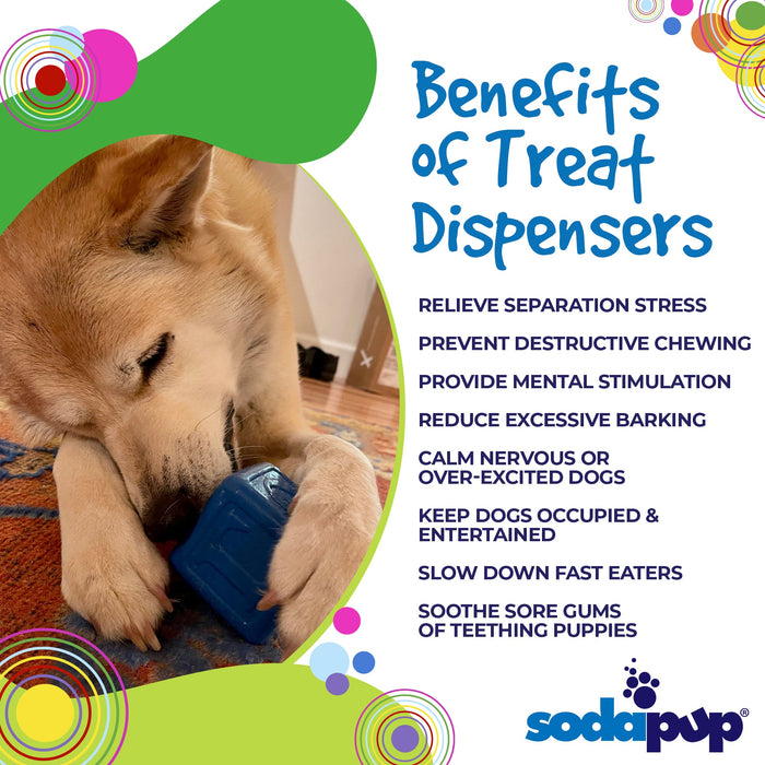 SodaPup Love Cube eDispenser Durable Rubber Chew Toy & Treat Dispenser