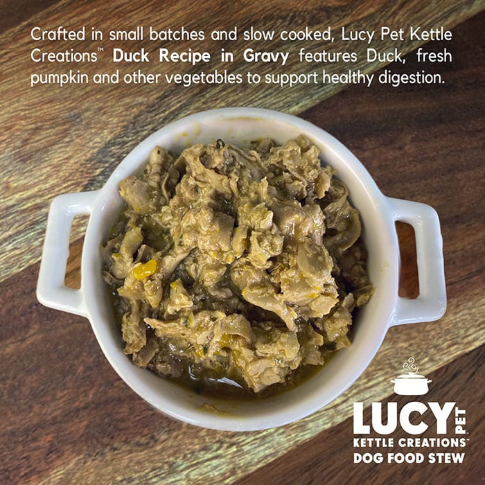 Lucy Pet Products Kettle Creations Duck In Gravy Dog Food 12.5 Ounces (Pack of 12)
