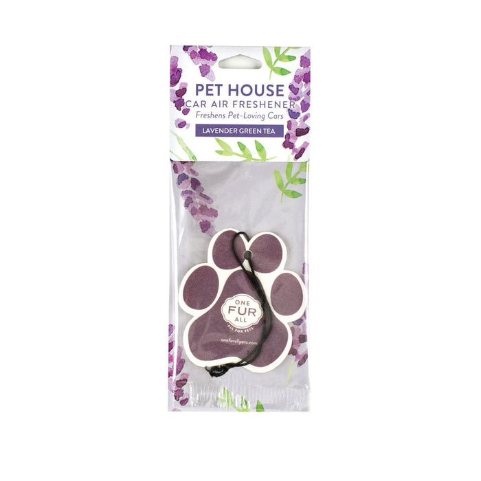 One Fur All Lavender Green Tea Car Air Freshener