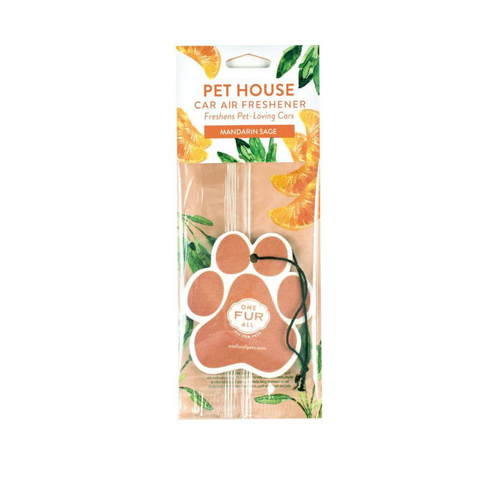 One Fur All Mandarin Sage Car Air Freshener