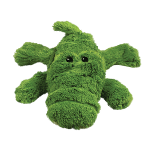 KONG Cozie Ali Alligator Plush Dog Toy Green MD - Image 6