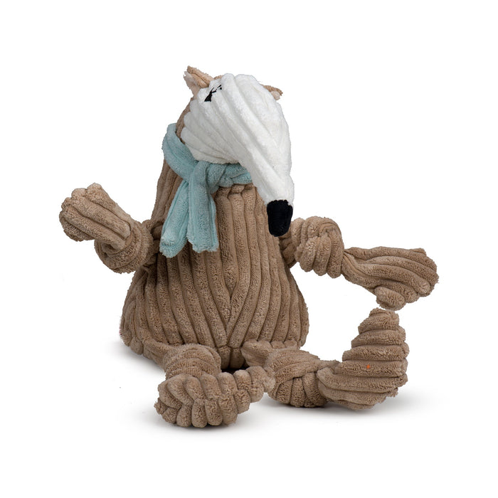 HuggleHounds Nibblet Anteater Knottie® Plush Dog Toy