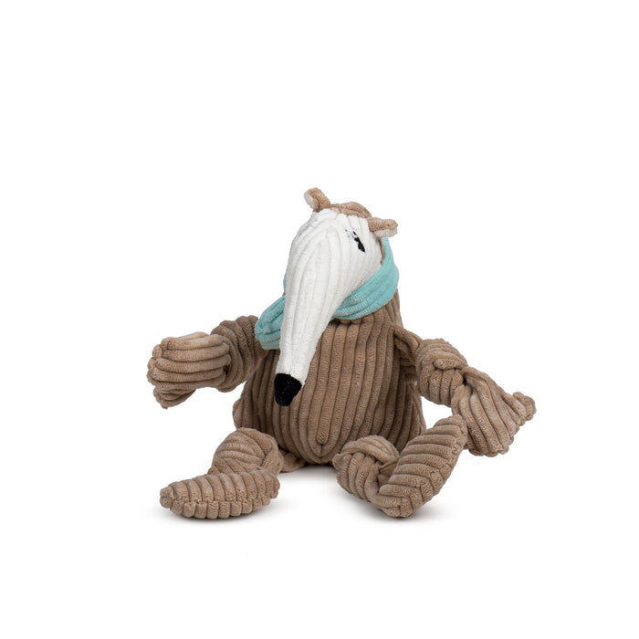 HuggleHounds Nibblet Anteater Knottie® Plush Dog Toy