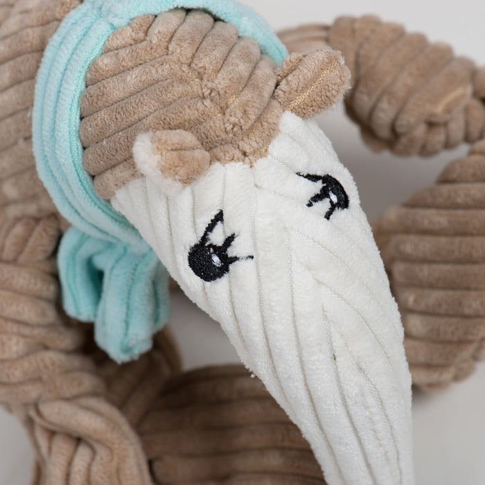 HuggleHounds Nibblet Anteater Knottie® Plush Dog Toy