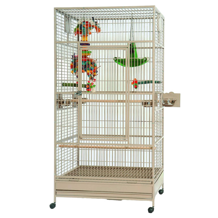 A&E 40"x40" Platinum Macaw Flight Cage