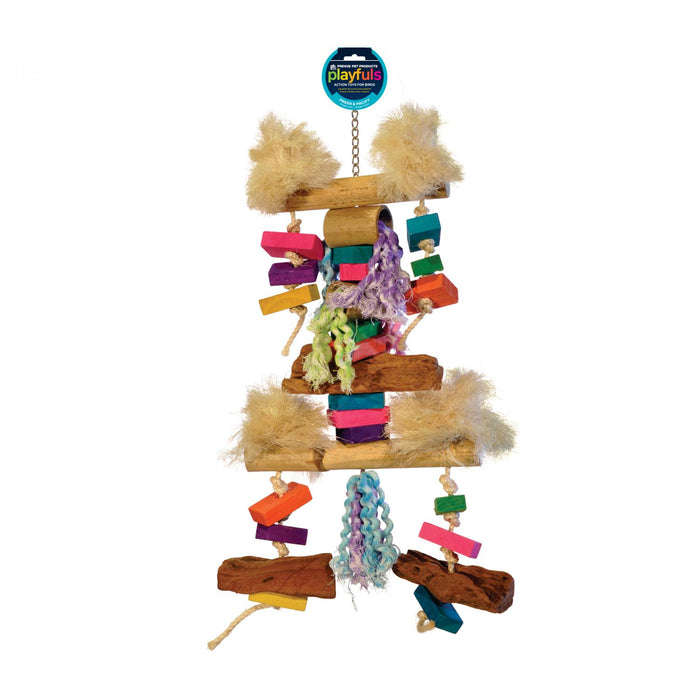 Prevue Pet Products Bodacious Bites Fluff N Stuff Bird Toy