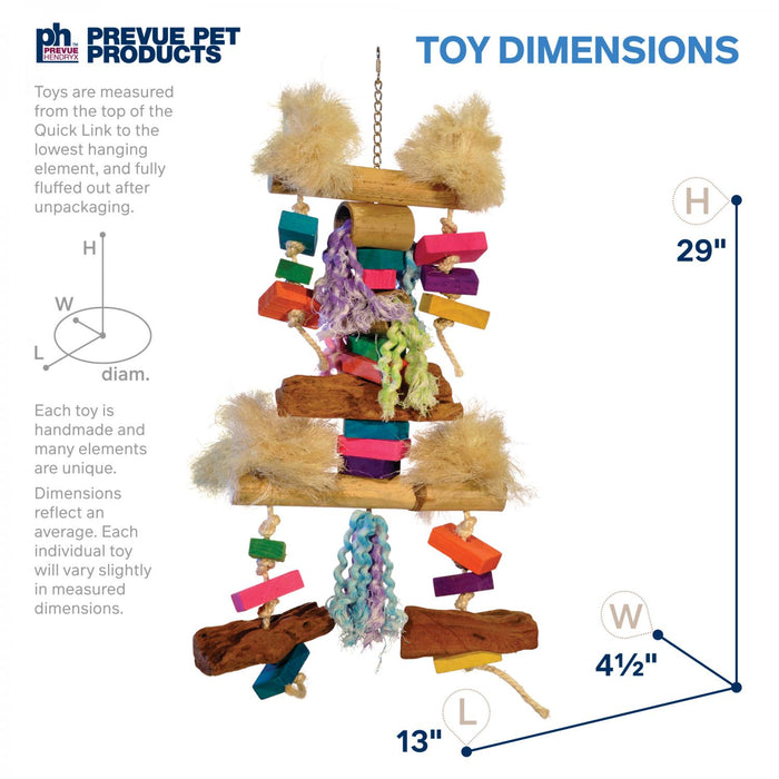 Prevue Pet Products Bodacious Bites Fluff N Stuff Bird Toy