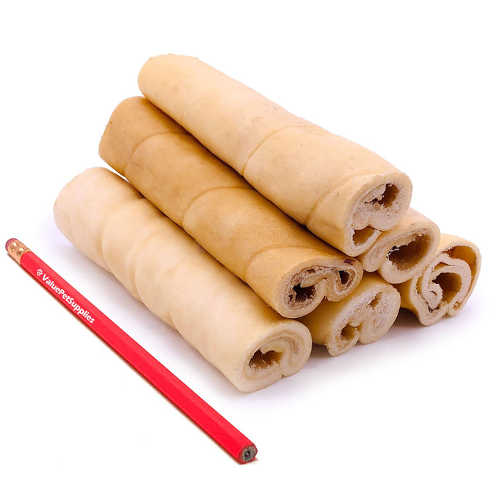 Value Pet Supplies ValueBull Beef Cheek Rolls, Long Lasting Dog Chews, Jumbo 5-6 Inch, 10 Count