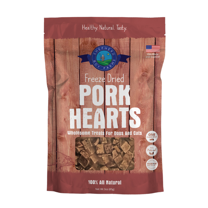 Shepherd Boy Farms Freeze-Dried Pork Hearts 3oz - Image 4