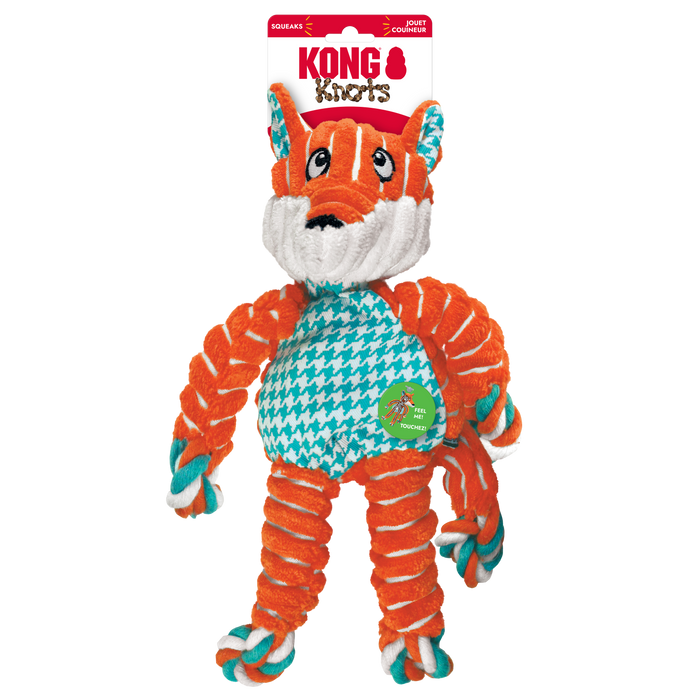 KONG Floppy Knots Fox Dog Toy Multi-Color MD/LG - 1 - Image 5