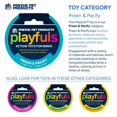 Prevue Pet Products Playfuls Straw Stacker Bird Toy