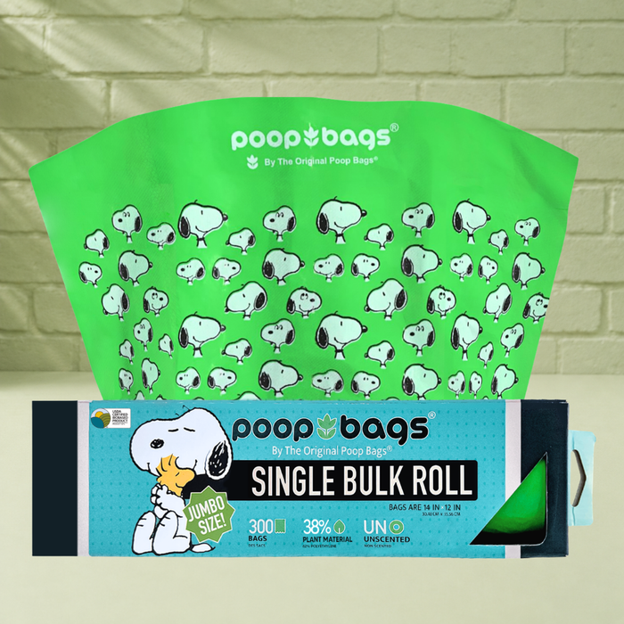 The Original Poop Bags Snoopy® Jumbo Bulk Roll XL Poop Bags