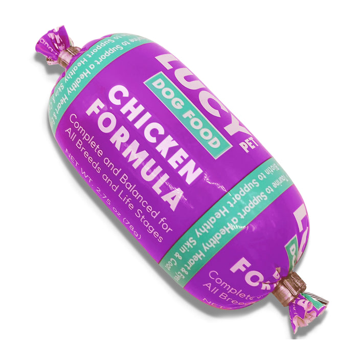 Lucy Pet Products Dog Food Roll Chicken Display 2.75oz 36ct (Pack of 36)