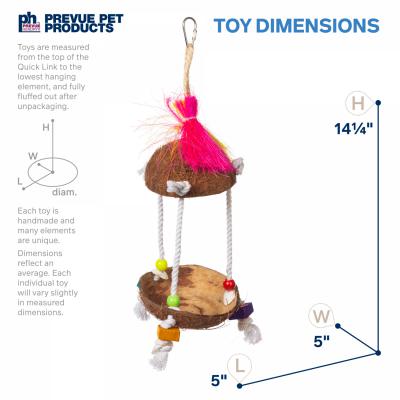 Prevue Pet Products Playfuls Tiki Hut Bird Toy