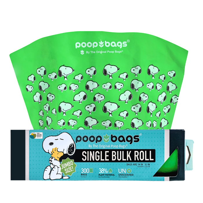 The Original Poop Bags Snoopy® Jumbo Bulk Roll XL Poop Bags
