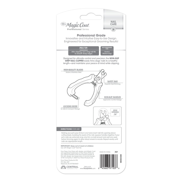 Four Paws Magic Coat Professional Series Non-Slip Grip Nail Clipper for Dogs
