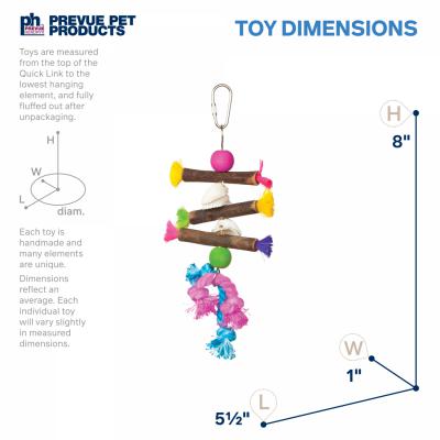 Prevue Pet Products Playfuls Shells & Sticks Bird Toy