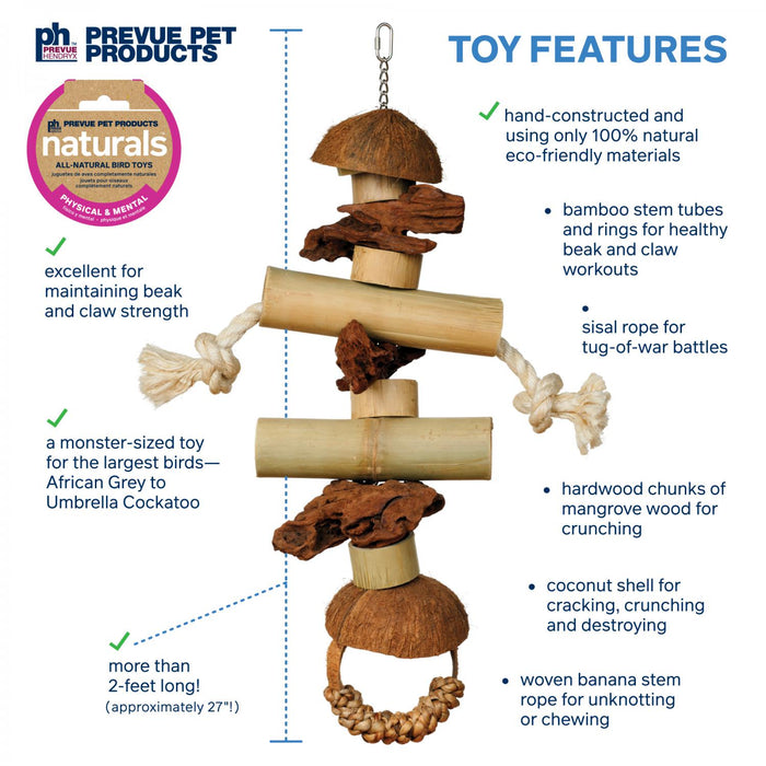 Prevue Pet Products Naturals Gorilla Bird Toy