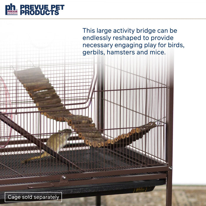 Prevue Pet Products Naturals Wonder Walk Bird and Small Animal Ladder, Brown