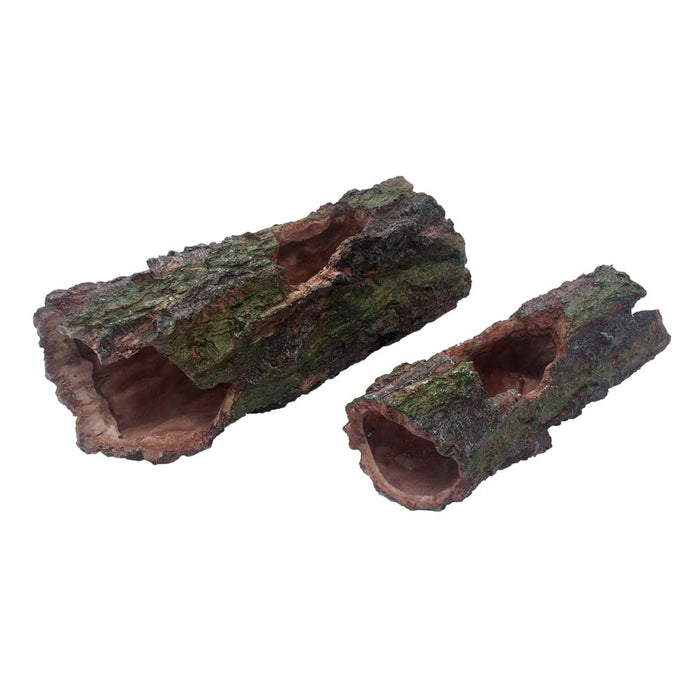 Komodo Forest Log Reptile Hideaway Brown/Green SM