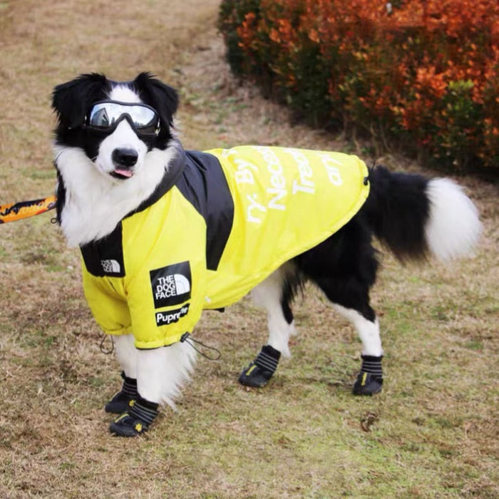 Furr Baby Gifts Dog Face Windproof Waterproof Reflective Pet Cat Dog Jacket