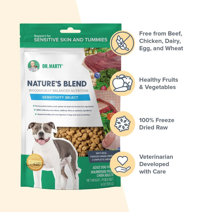 Dr Marty Nature's Blend Sensitivity Select Freeze Dried Raw Dog Food